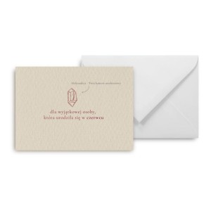 MINI KARTKA URODZINY CZERWIEC