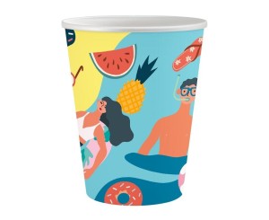 KUBECZKI PAPIEROWE SUMMER - LET'S PARTY 250ML 6SZT
