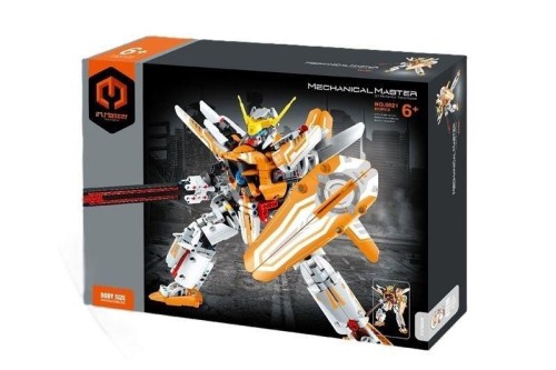 Klocki Mecha Wojownik żółty 833el, Immaster