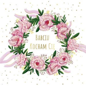 KARNET KW WIANUSZEK RÓŻOWY BABCIA