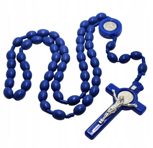 Różaniec św. Benedykt niebieski