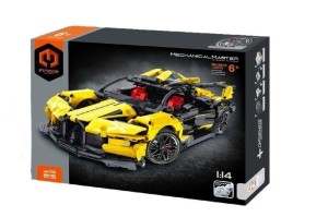 KLOCKI MODEL 1:14 AUTO ŻÓŁTE 1103EL, IMMASTER