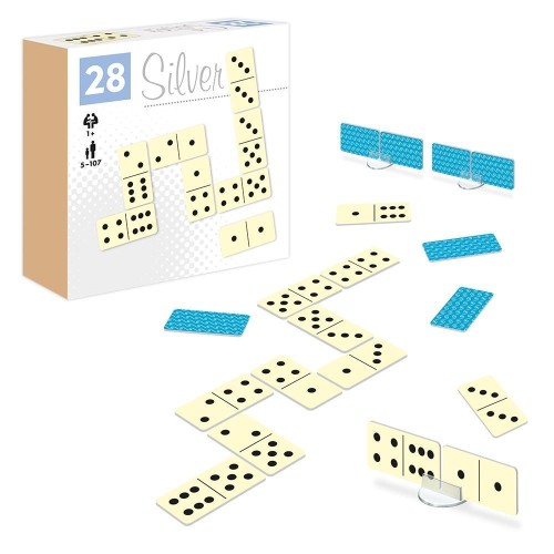 Domino kropki Silver ALEX, Silver