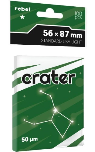 Koszulki Crater Light 56x87mm 100szt REBEL, Rebel