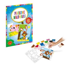 PIASKOWE MALOWANKI ŚWINKA I KRÓLIK ALEX, ALEXANDER