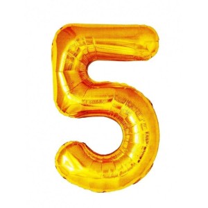 BALON FOLIOWY ZŁOTY 5