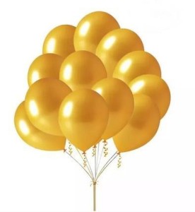 BALON ZŁOTY METALIK 80SZT