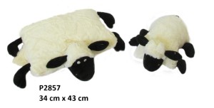 PODUSZKA OWCA CZARNE NOGI 33X44CM