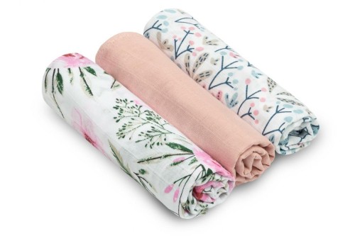 Pielucha muślinowa z nadrukiem 3szt, Sensillo