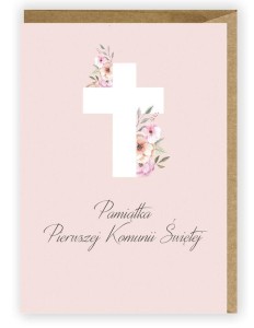 KARTKA OKOLICZNOŚCIOWA, EKO KOPERTA KOMUNIA K060