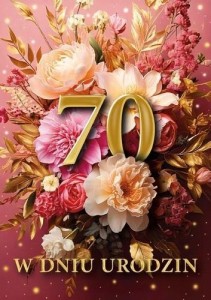 KARNET B6 3D URODZINY 70