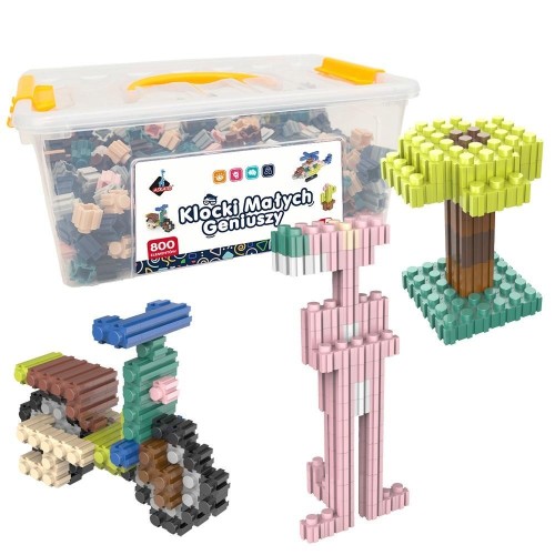 Klocki małych geniuszy konstrukcyjne 800 elementów