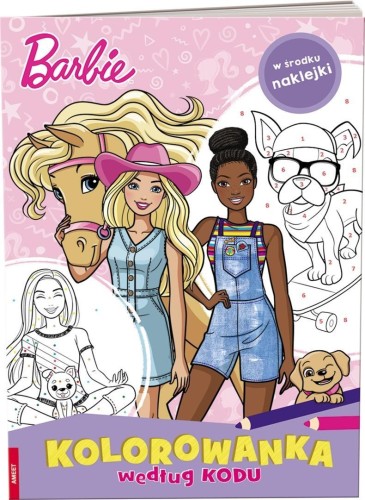 Kolorowanka według kodu. Barbie, praca zbiorowa