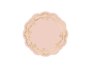 PODKŁADKI POD TALERZE BRUDNY RÓŻ 35CM 6SZT