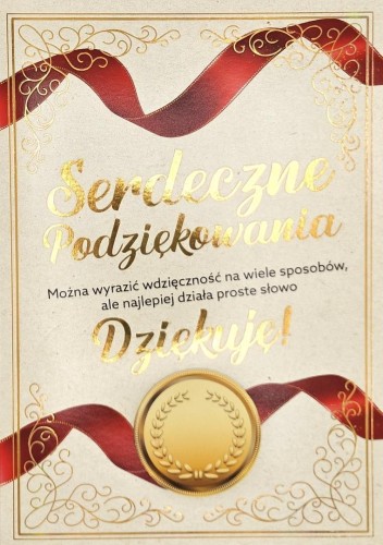 Karnet 3K Podziękowania