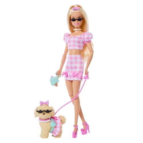 Barbie Jednakowa stylizacja Lalka i piesek, Mattel