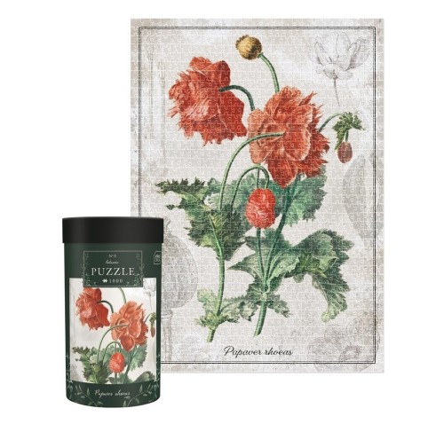 Puzzle 1000 Botanic Poppy, INTERDRUK