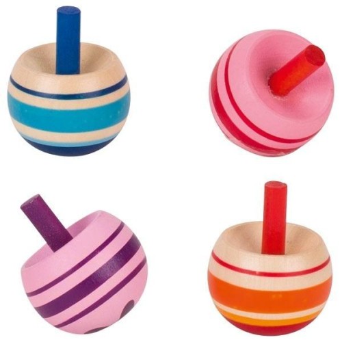 Drewniane mini bączki w paski, Goki