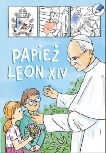 Papież Leon XIV - kolorowanka, praca zbiorowa