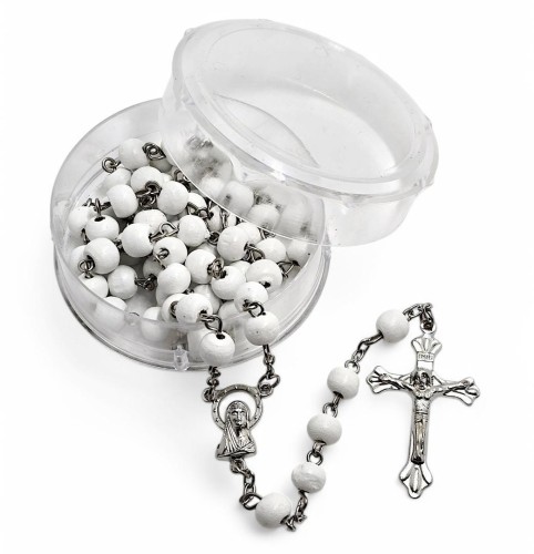 Różaniec biały pachnący z pudełkiem