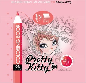 KOLOROWANKA ANTYSTRESOWA 200X200 PRETTY KITTY 2