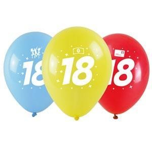 BALONY OKAZJONALNE Z NADRUKIEM 18 28CM 3SZT