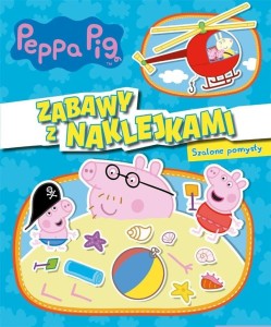 ŚWINKA PEPPA. ZABAWY Z NAKLEJKAMI. SZALONE POMYSŁY