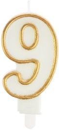 ŚWIECZKA 9 ZŁOTA