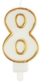 ŚWIECZKA 8 ZŁOTA