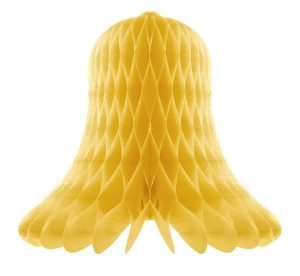 DEKORACJA WISZĄCA DZWONEK ZŁOTA 20CM