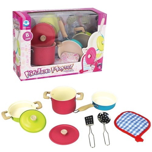 Zestaw garnków metalowych 8el, Askato