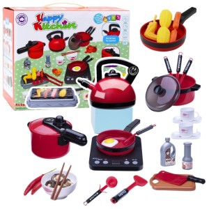 KUCHENKA PRZENOŚNA Z AKCESORIAMI, LEANTOYS
