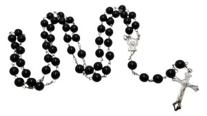 RÓŻANIEC SZKLANY CZARNY