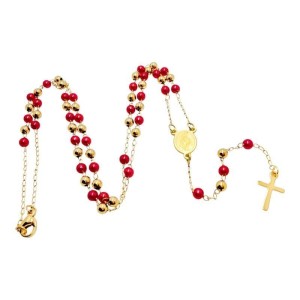 RÓŻANIEC M.B. NIEPOKALANA CZERWONY