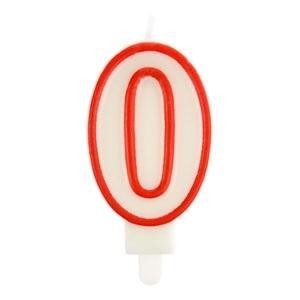 ŚWIECZKA 0 CZERWONA