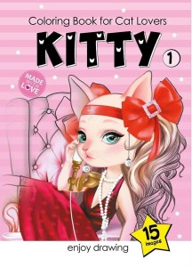 KOLOROWANKA A4 15 OBRAZKÓW KOTKI 1