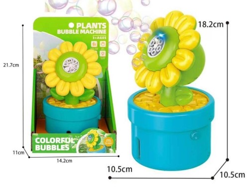 Słonecznik na bańki mydlane światło, Czapska