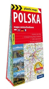 PLASTIC MAP SAMOCHODOWA POLSKA 1:700 000