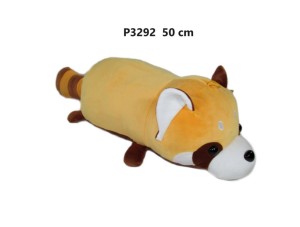 PODUSZKA WAŁEK PANDA CZERWONA 50CM