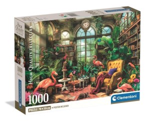 PUZZLE 1000 THE GREENHOUSE LIBRARY, CLEMENTONI