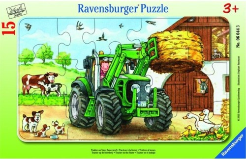 Puzzle 15 Traktor na polu, Ravensburger