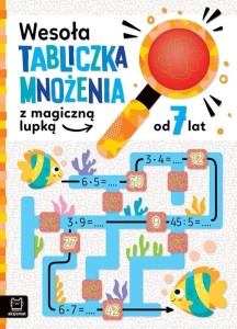 WESOŁA TABLICZKA MNOŻENIA Z MAGICZNĄ LUPKĄ 7 LAT
