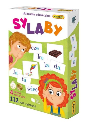 Sylaby. Układanka edukacyjna, Adamigo