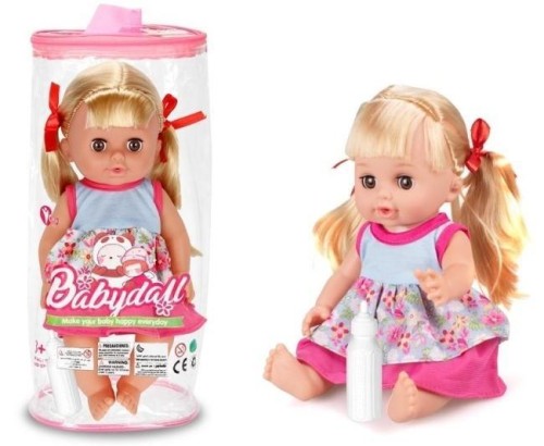 Lalka 35cm z butelką, Merkpol