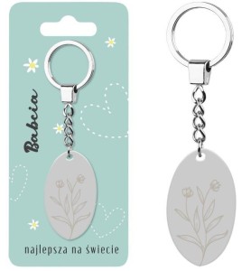 BRELOK PREZENTOWY BABCIA NAJLEPSZA NA ŚWIECIE