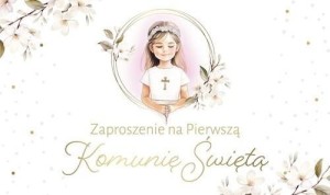 ZAPROSZENIE KOMUNIA (10SZT)