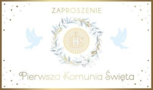 ZAPROSZENIE KOMUNIA (10SZT)