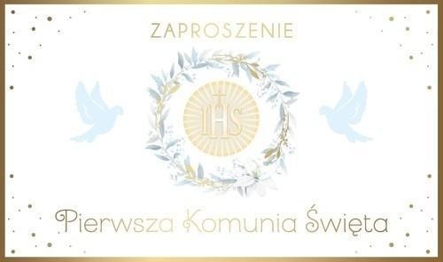 Zaproszenie Komunia (10szt)