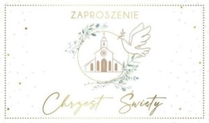 ZAPROSZENIE CHRZEST (10SZT)