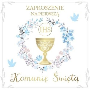 ZAPROSZENIE KOMUNIA (10SZT)
